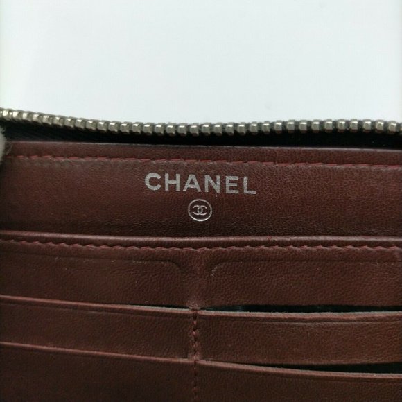 100% Authentic Chanel Zippy Black Caviar Skin Wallet - Picture 8 of 10